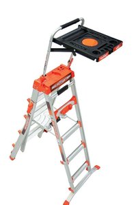 Angled Multipurpose Ladder for extended reach at home